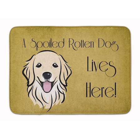Carolines Treasures Golden Retriever Spoiled Dog Lives Here Machine Washable Memory Foam Mat BB1453RUG